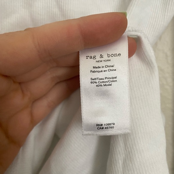 Rag & Bone The Slub Turtleneck Slim Fit Top XS - Picture 4 of 7